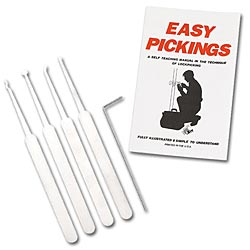 EASY LOCK PICKING SET W/BOOK