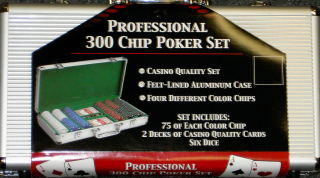 POKER SET--PROFESSIONAL 300 CHIP