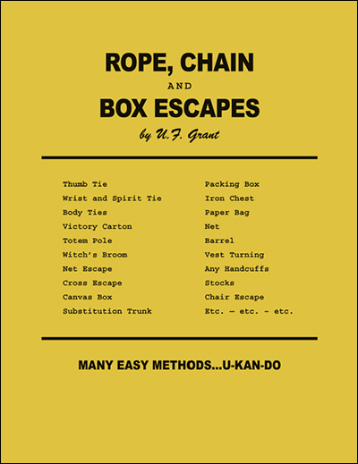 ROPE, CHAIN AND BOX ESCAPES
