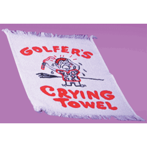 GOLFER'S CRYING TOWEL