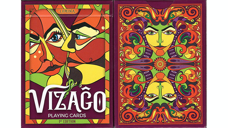 PLAYING CARDS--VIZAGO LUMINA, RED