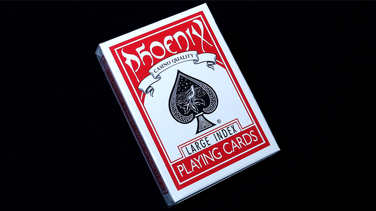 PLAYING CARDS--PHOENIX LARGE INDEX, RED