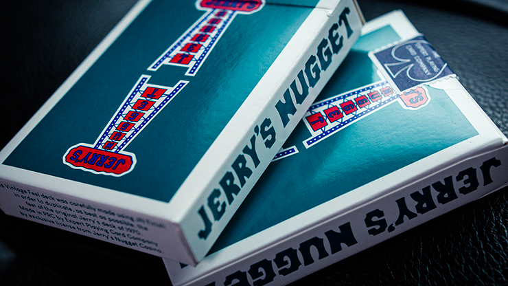 PLAYING CARDS--JERRY'S NUGGET, VINTAGE AQUA