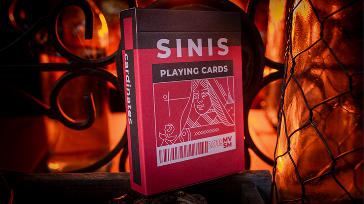 PLAYING CARDS--SINIS RASPBERRY & BLACK