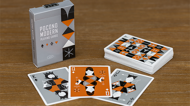 PLAYING CARDS--POCONO MODERN RETRO, GRAY