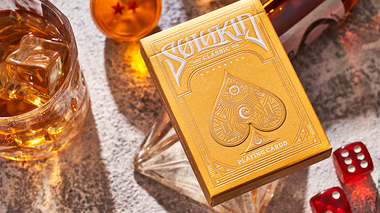 PLAYING CARDS--SOLOKID LUXURY GOLD