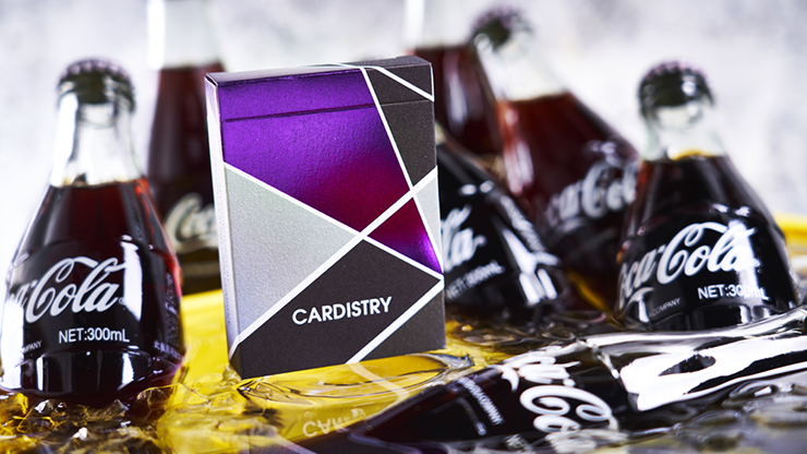 PLAYING CARDS--PURPLE CARDISTRY