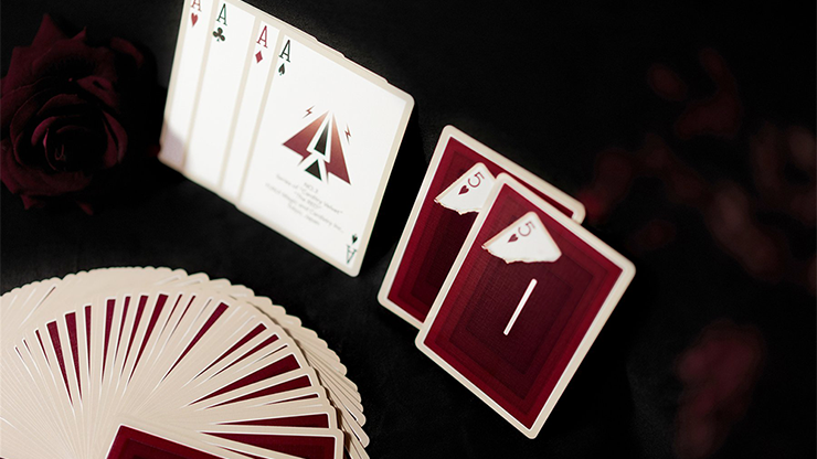 PLAYING CARDS--YUCI, RED