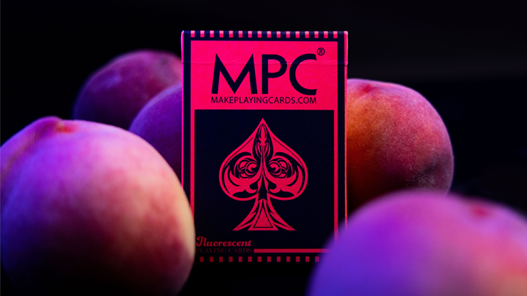 PLAYING CARDS--FLOURESCENT, PEACH EDITION