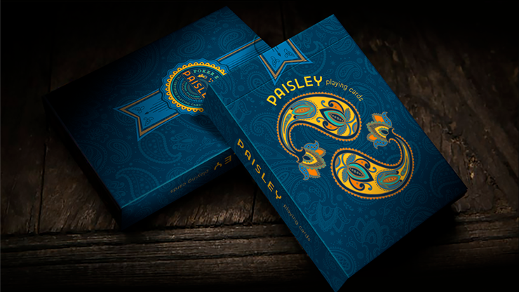 PLAYING CARDS--PAISLEY, BLUE