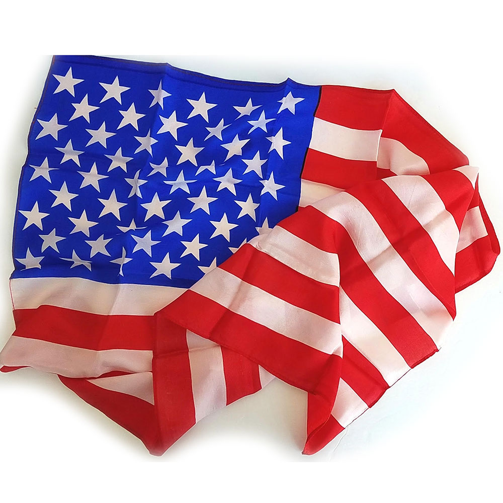 AMERICAN FLAG PRODUCTION SILK