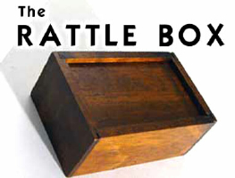 RATTLE BOX--WOOD