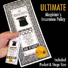 MAGICIAN'S INSURANCE POLICY--SET  OF TWO