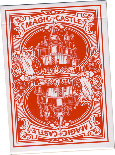 PLAYING CARDS--NEW MAGIC CASTLE, POKER--RED