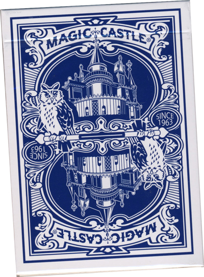 PLAYING CARDS--NEW MAGIC CASTLE, POKER--BLUE