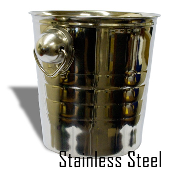 COIN PAIL--STAINLESS STEEL