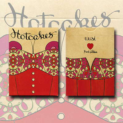 PLAYING CARDS--RED HOTCAKES