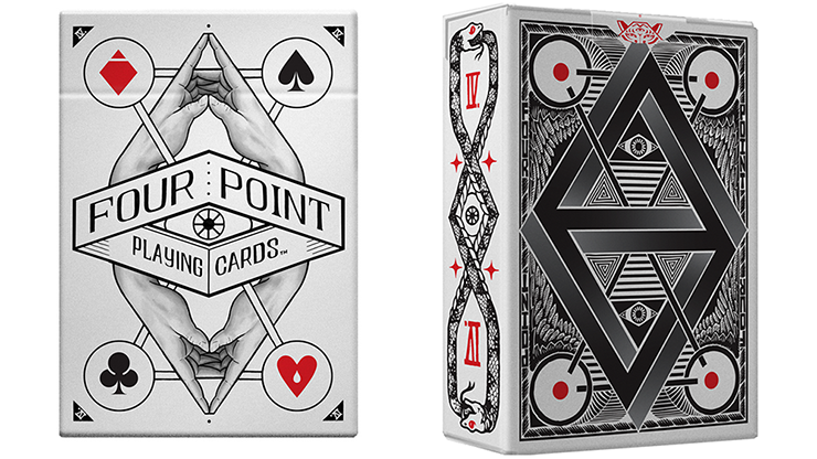 PLAYING CARDS--FOUR POINT DECK, WHITE