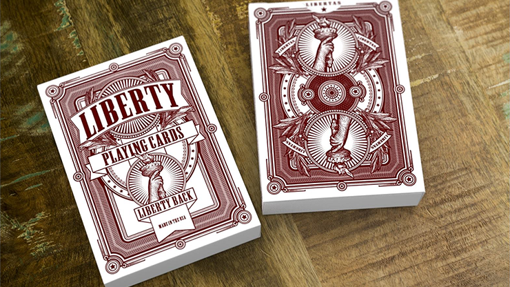 PLAYING CARDS--LIBERTY, RED