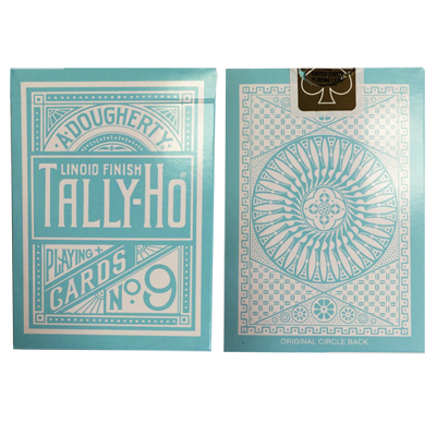 PLAYING CARDS--TALLY-HO REVERSE CIRCLE, MINT BLUE