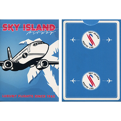 PLAYING CARDS--SKY ISLAND, BLUE