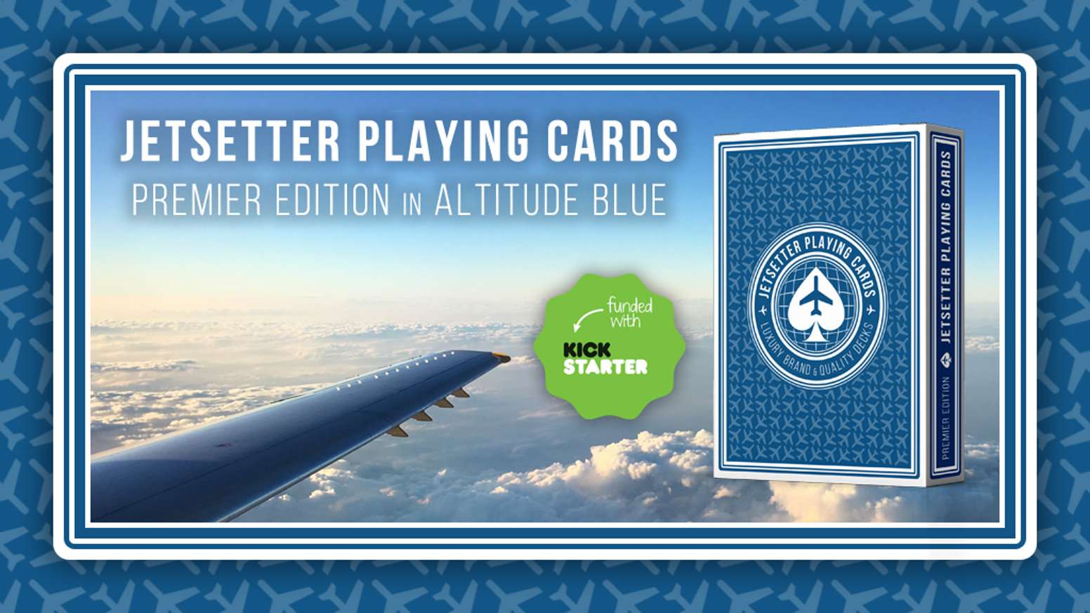 PLAYING CARDS--JETSETTER PREMIER EDITION, ALTITUDE BLUE