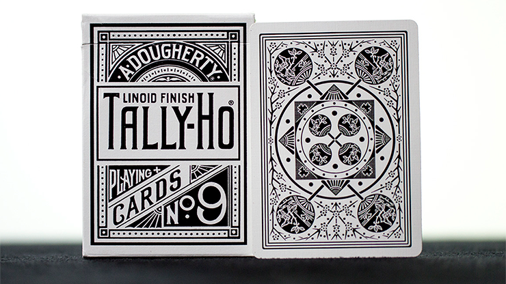 PLAYING CARDS--TALLY-HO FAN, WHITE