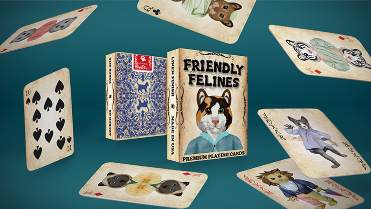 PLAYING CARDS--FRIENDLY FELINES