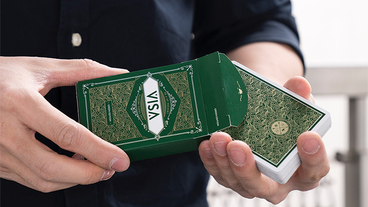 PLAYING CARDS--VISA, GREEN