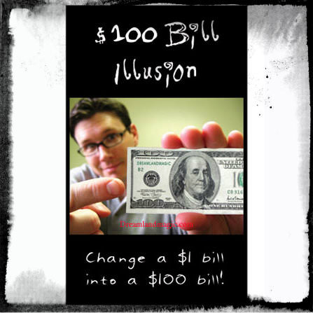 BILL ILLUSION--$100 VERSION