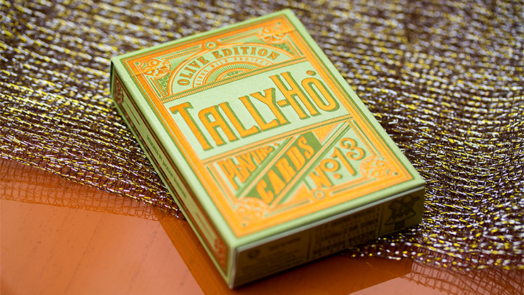 PLAYING CARDS--TALLY-HO CIRCLE, OLIVE